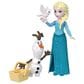 Disney Princess Anna and Elsa Character Set with 4 Small Dolls, , large