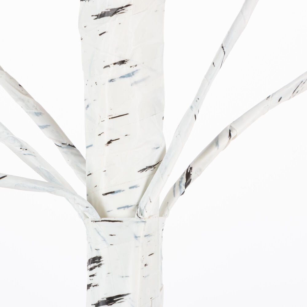 The Gerson Company 6&#39; Birch Tree with Warm White and Cool White LED Lights in White, , large
