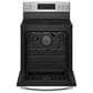 GE Profile 4-Piece Kitchen Package with 27.7 Cu. Ft. French Door Refrigerator and 30" Smart Freestanding Electric Range in Stainless Steel, , large