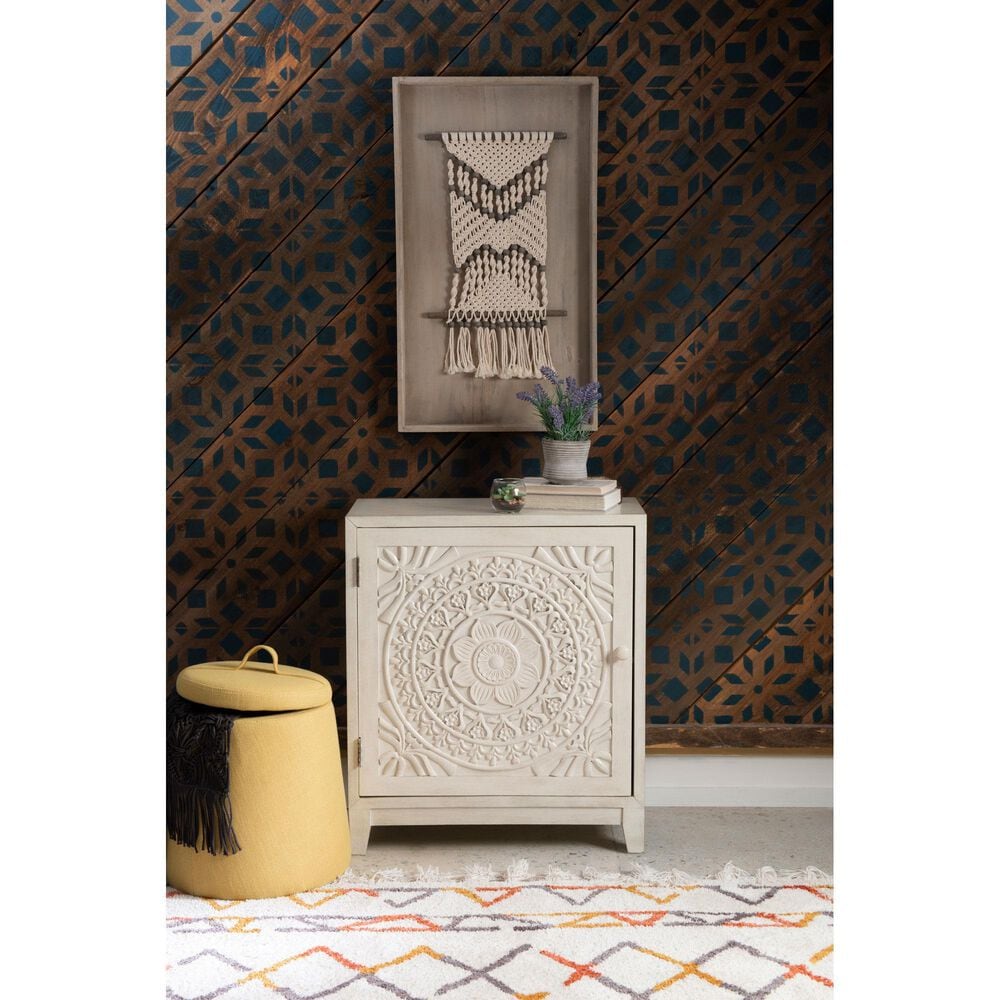 Linon Home Decor Grace Cabinet in Smokey White, , large