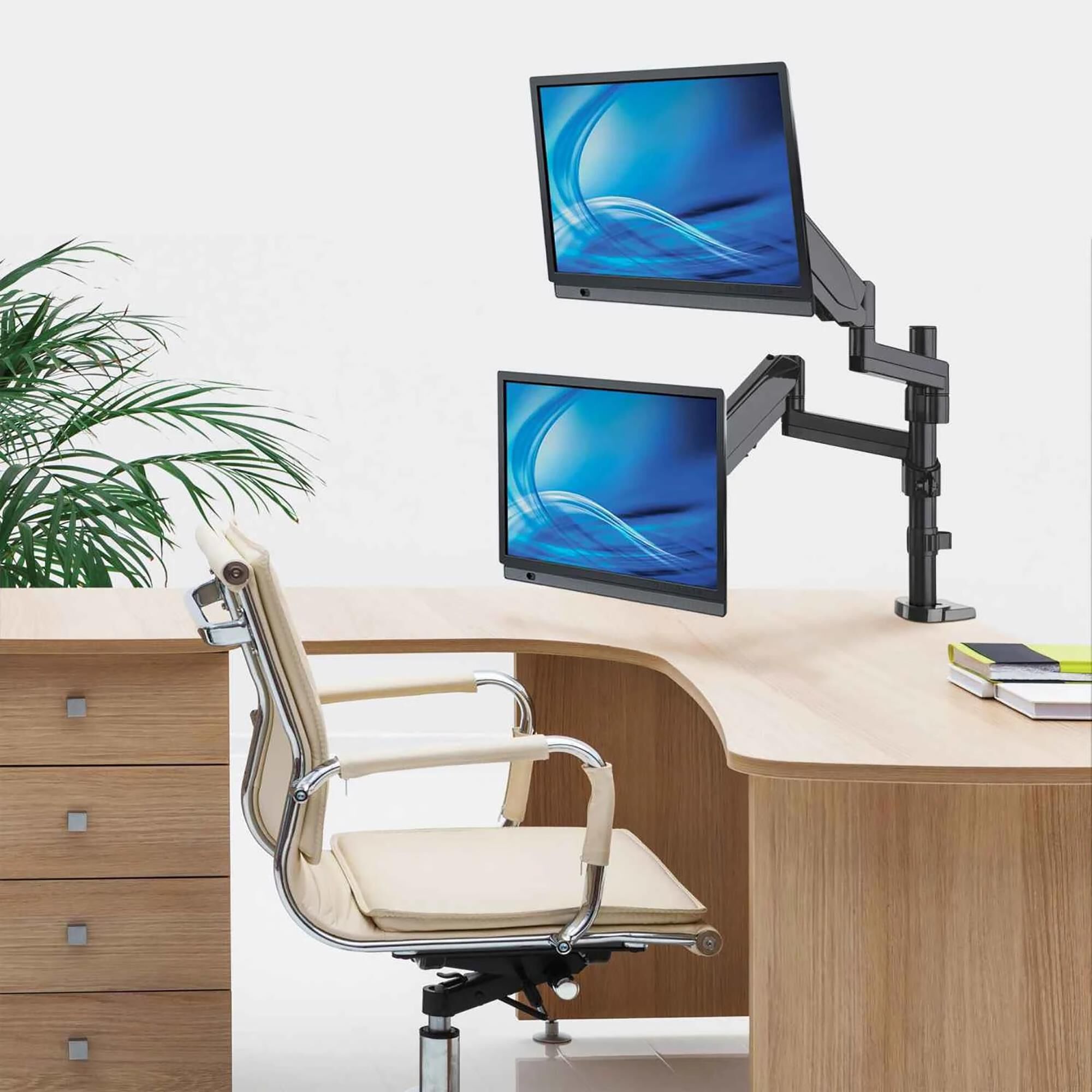 Manhattan Universal Gas Spring Dual Monitor Mount Nebraska