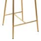 Lumisource Matisse Counter Stool with Cream Cushion in Gold (Set of 2), , large