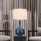 Cal Lighting Nivala Table Lamp in Antique Blue Luster (Set of 2), , large