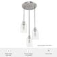 Hunter Lochmeade 3-Light Linear Pendant Cluster in Brushed Nickel, , large
