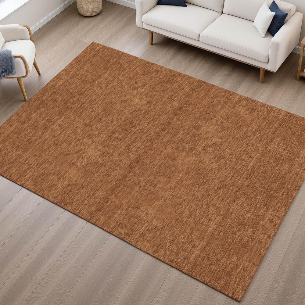 Dalyn Rug Company Soft Essentials Solid Paprika 5' x 7'6" Area Rug, , large
