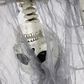 The Gerson Company Lighted Hanging Upside Down Skeleton in White, , large