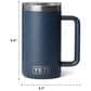 YETI Rambler 24 Oz DuraSip Ceramic Lining Mug 2.0 with MagSlider Lid in Wetlands Camo, , large