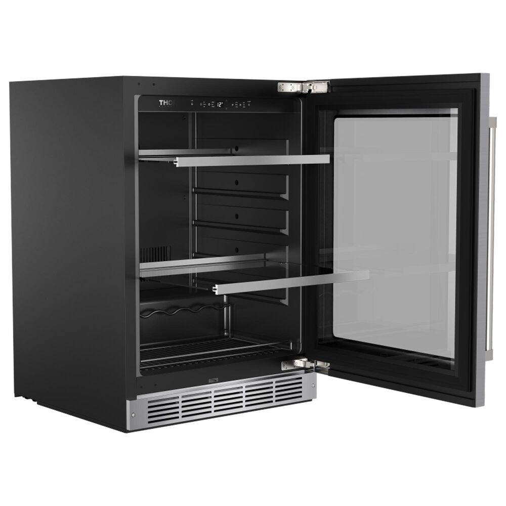 Thor Kitchen 5.2 Cu. Ft. Built-In Undercounter Beverage with Glass Doors in Stainless Steel, , large