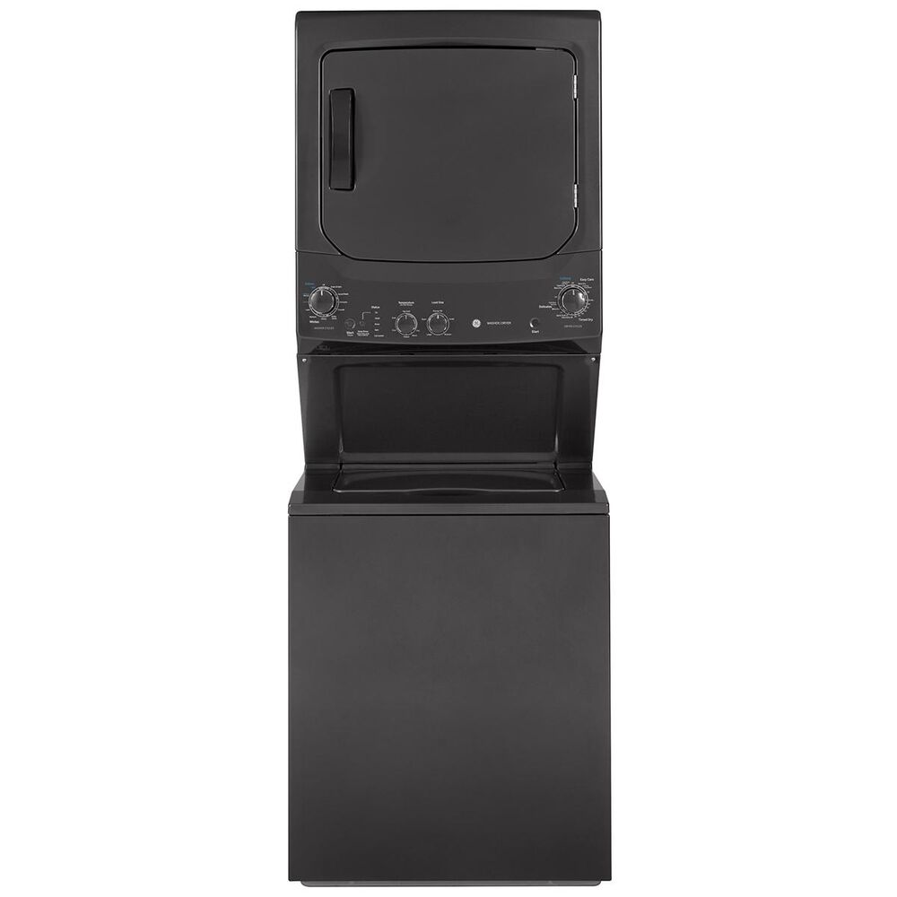 GE Appliances GE Unitized Spacemaker 3.8 cu. ft. Capacity Washer with Stainless Steel Basket and 5.9 cu. ft. Capacity Gas Dryer in Diamond Gray, , large