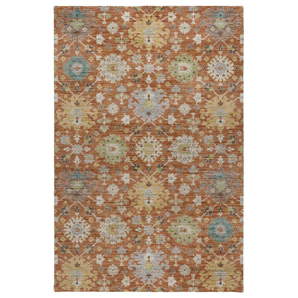 Dalyn Rug Company Silk Road Cayenne, Paprika, Ivory, Gold, Teal, Gray and Brown 5" x 7"6" Area Rug, , large