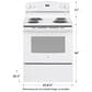 GE Appliances 30" Free-Standing Electric Range in White, , large