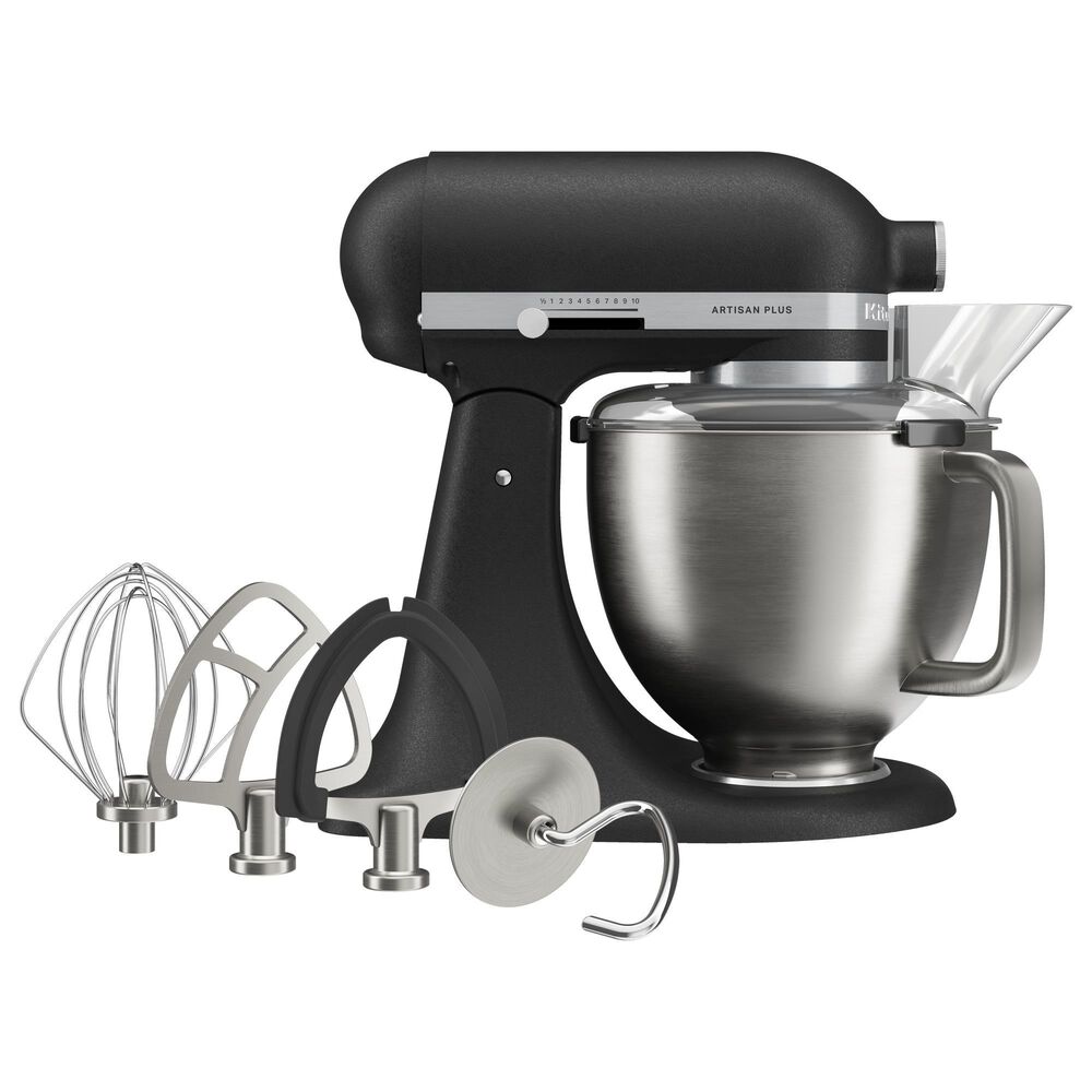 KitchenAid Artisan Plus 5-Quart Stand Mixer in Cast Iron Black, , large