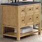 James Martin Vanities Breckenridge 36" Single Bathroom Vanity in Light Natural Oak with 3 cm Charcoal Soapstone Quartz Top and Rectangular Sink, , large