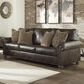 Signature Design by Ashley Nicorvo Stationary Sofa in Coffee, , large