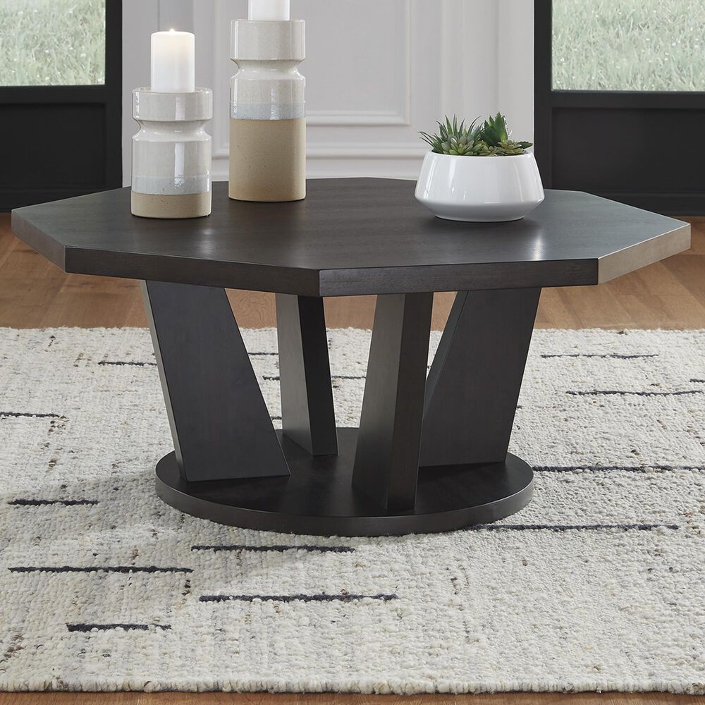 Ashley Chasinfield Coffee Table in Dark Brown, , large