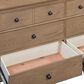 Riva Ridge Oxford 3-Piece California King Sleigh Storage Bedroom Set in Tan with USB Ports, , large