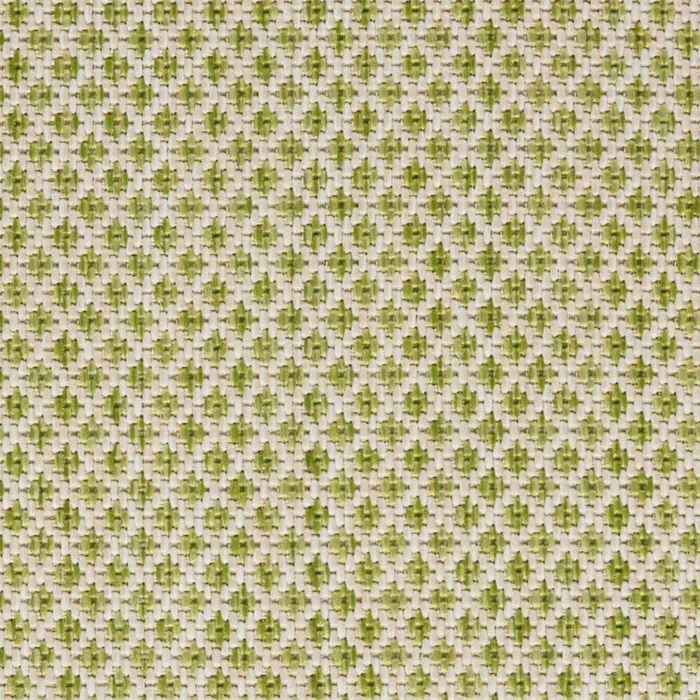 Nourison Courtyard Ivory and Green 8&#39; Round Indoor/Outdoor Area Rug, , large