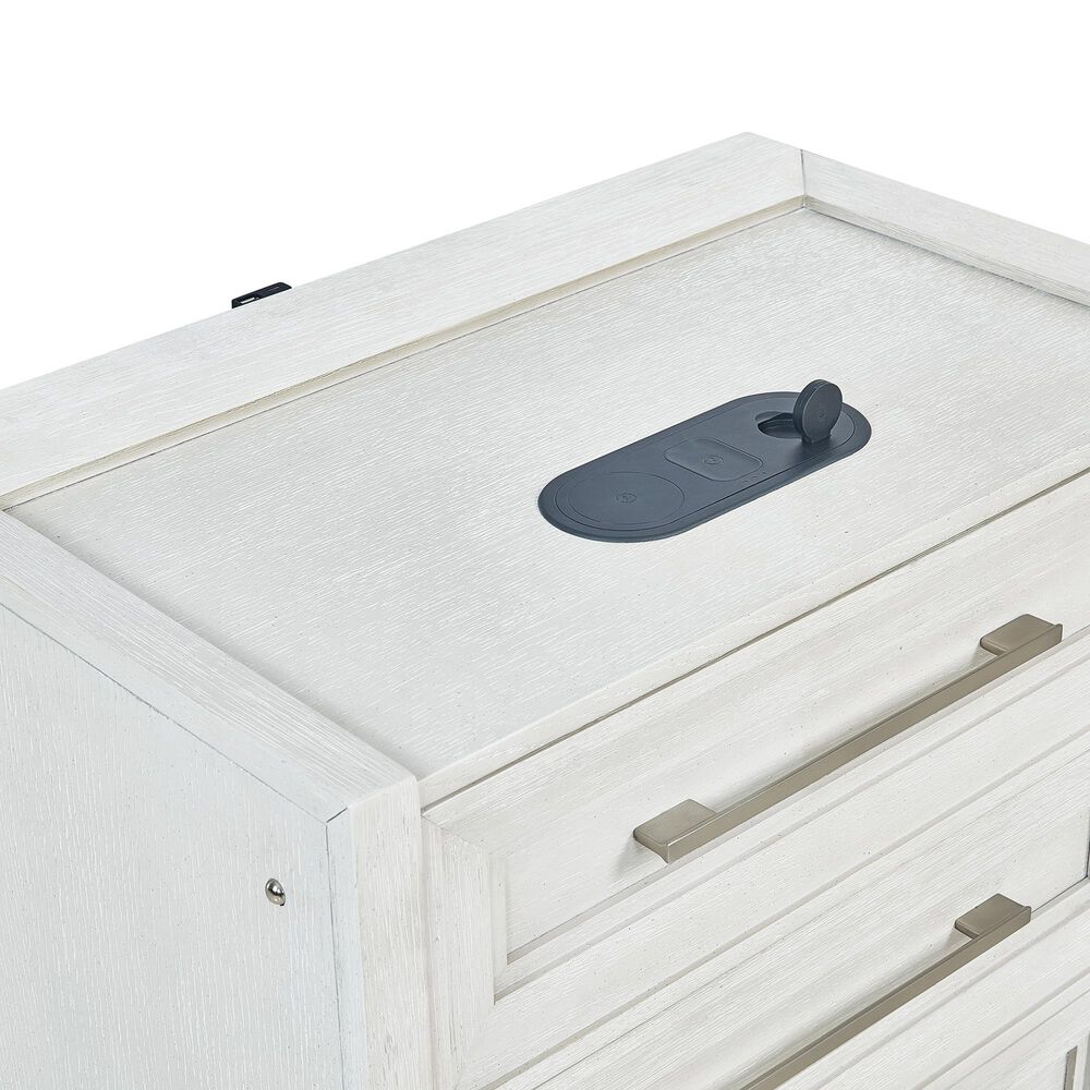 Sasha Lee 5-Piece King Storage Bedroom Set in Brushed White, , large
