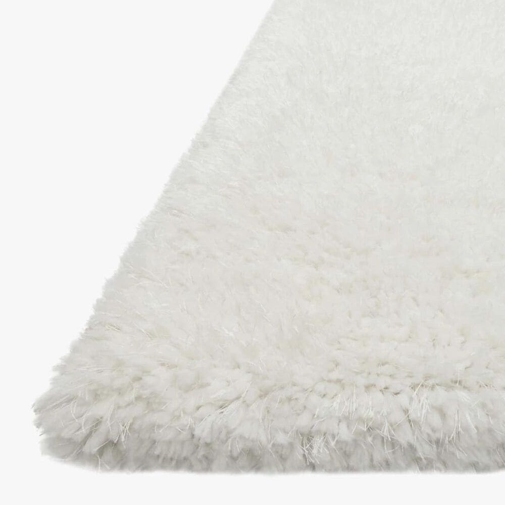 Loloi II Mila Shag MIL-01 9&#39;3&quot; x 13&#39; White Area Rug, , large