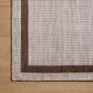 Loloi Easton Dove and Coffee 4" x 6" Indoor/Outdoor Area Rug, , large