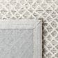 Safavieh Micro-Loop MLP353F 8" x 10" Gray and Ivory Area Rug, , large