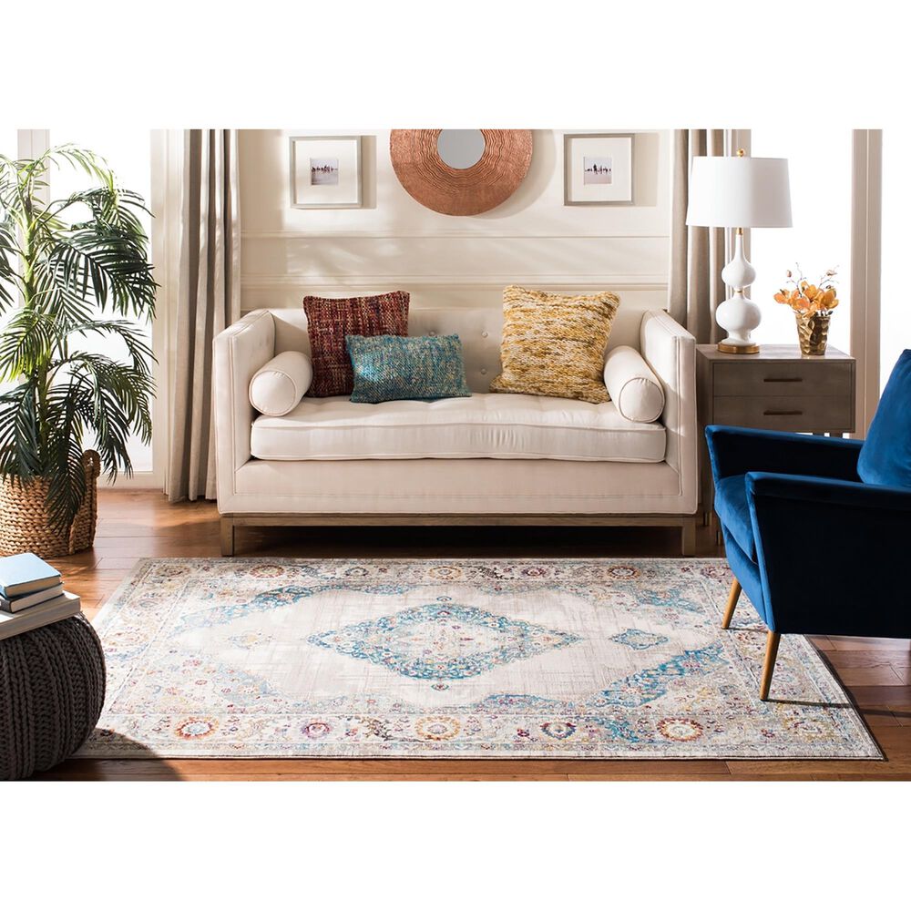 Safavieh Aria ARA116A 4&#39; x 6&#39; Blue and Ivory Area Rug, , large