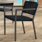 Ebel Outdoor Furniture Orleans Patio Arm Chair in Coal and Smoke, , large