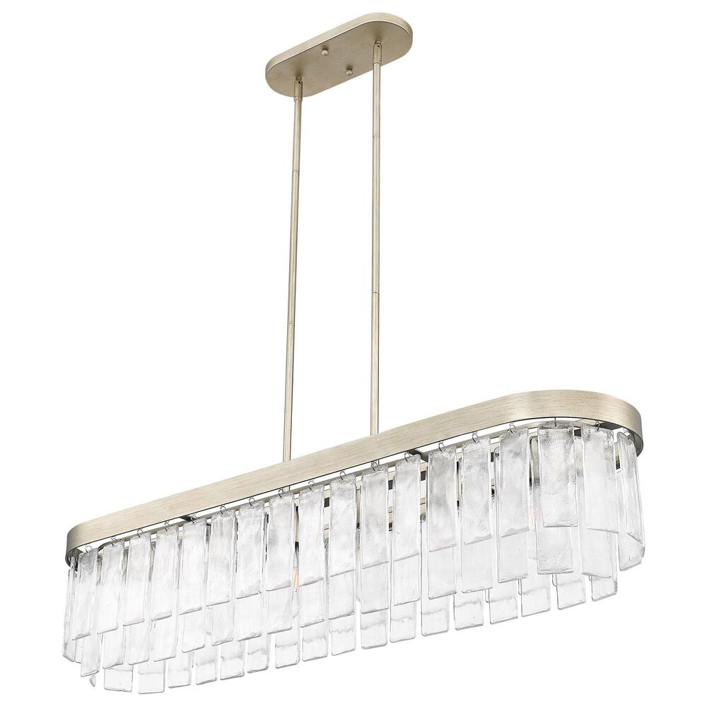 Golden Lighting Ciara 6-Light Linear Pendant in White Gold, , large