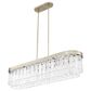 Golden Lighting Ciara 6-Light Linear Pendant in White Gold, , large
