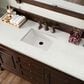 James Martin Vanities Brookfield 60" Single Bathroom Vanity in Burnished Mahogany with 3 cm Lime Delight Quartz Top and Rectangular Sink, , large