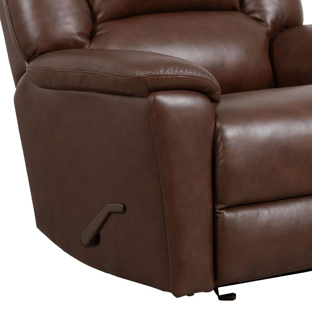 Flexsteel Plush Manual Gliding Recliner in Tavern Brown, , large