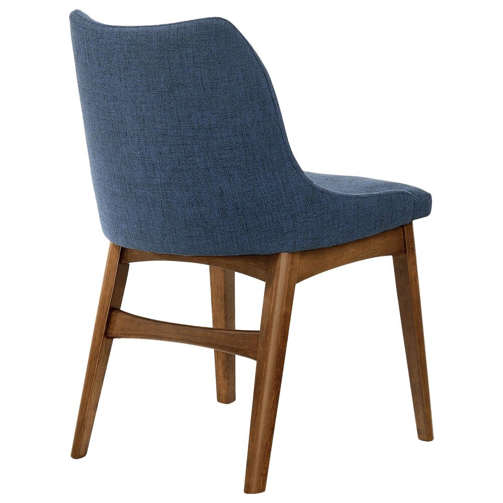 Blue River Westmont and Azalea 5-Piece Dining Set with Blue Cushion in Walnut, , large