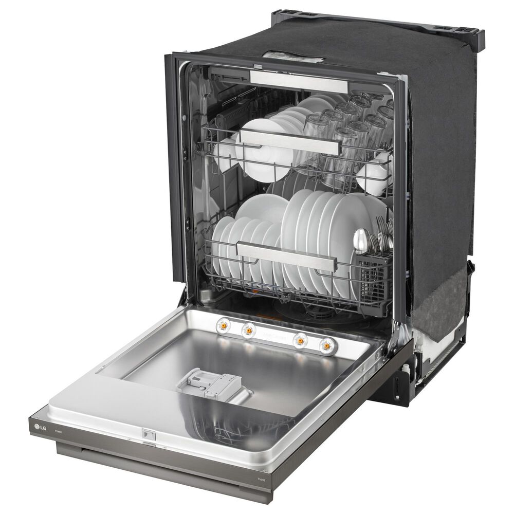 LG 24&quot; Built-In Bar Handle Dishwasher with 3rd Rack in Black Stainless Steel, , large