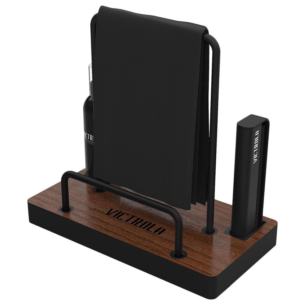 Victrola Vinyl Record Cleaning Kit in Espresso and Black, , large