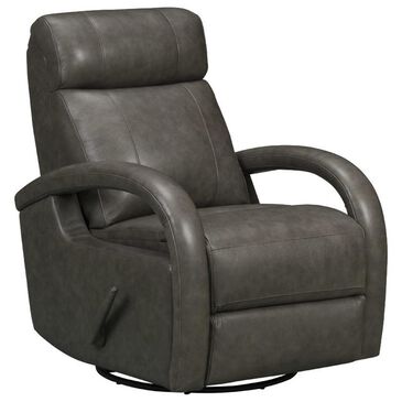 Barcalounger Harlee Manual Swivel Glider Recliner in Ryegate Gray, , large