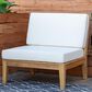 Linon Home Decor Fontana Patio Armless Chair in Antique White, , large
