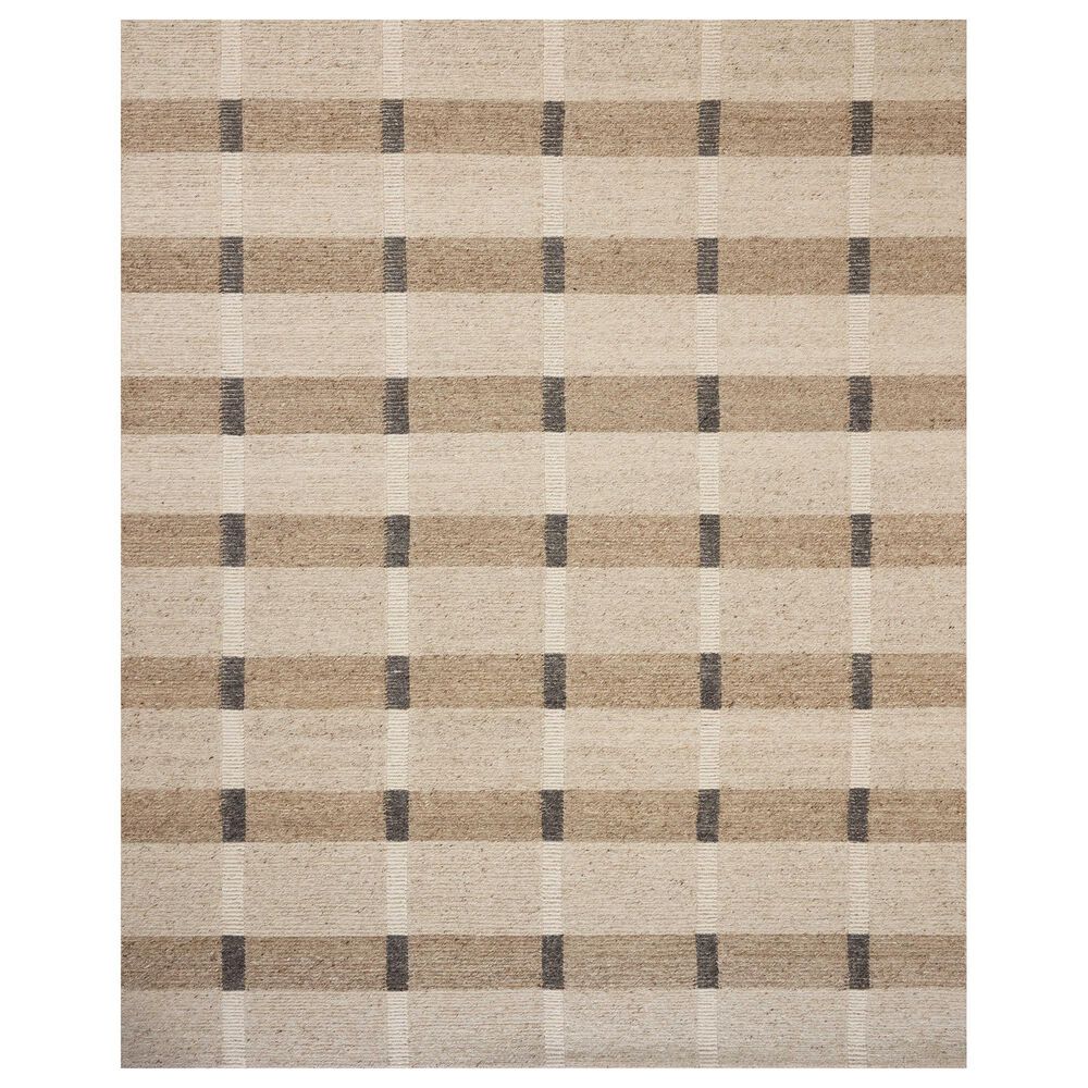 Loloi Perry Natural and Grey 7"9" x 9"9" Area Rug, , large