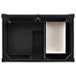 James Martin Vanities Brittany 36" Single Bathroom Vanity in Black Onyx with 3 cm Lime Delight Quartz Top and Rectangular Sink, , large