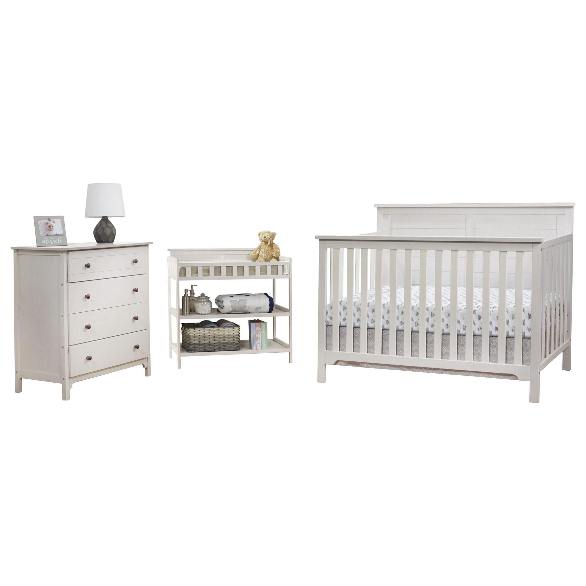 Crib and changing dresser set sales