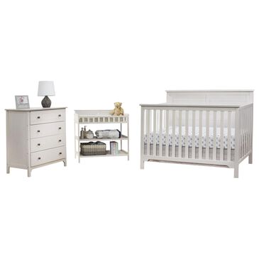 Sorelle Farmhouse 3-Piece Nursery Set in Chocolate and White, , large