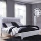 Ashley Jarlee Queen Upholstered Platform Bed in White with Lighting, , large