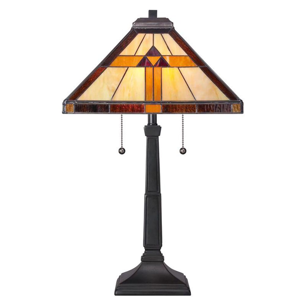 Quoizel Tiffany Bryant 2 Light Table Lamp in Black, , large