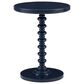 Linon Home Decor Aurora Round Side Table in Navy Blue, , large