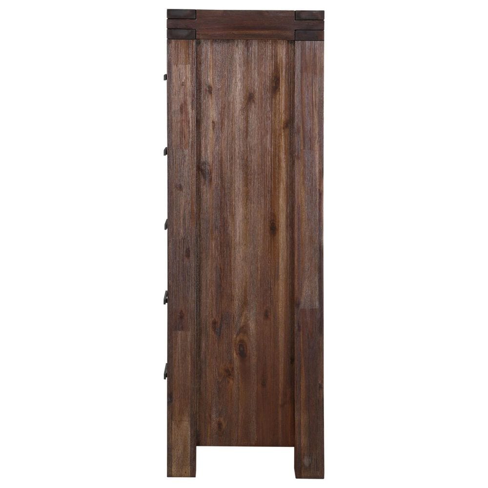 Urban Home Meadow 5-Drawer Chest in Distressed Brick Brown, , large