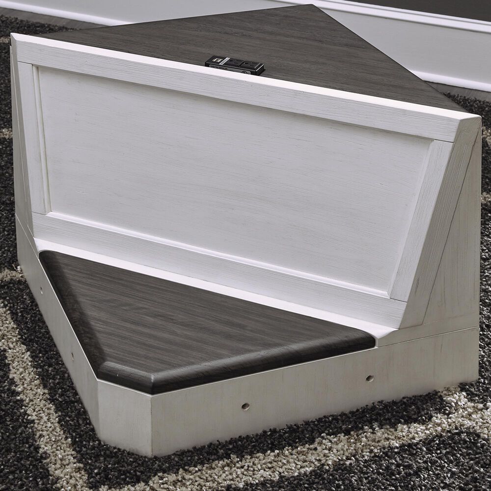 Liberty Allyson Park Nook Corner in White with Charcoal Finish, , large