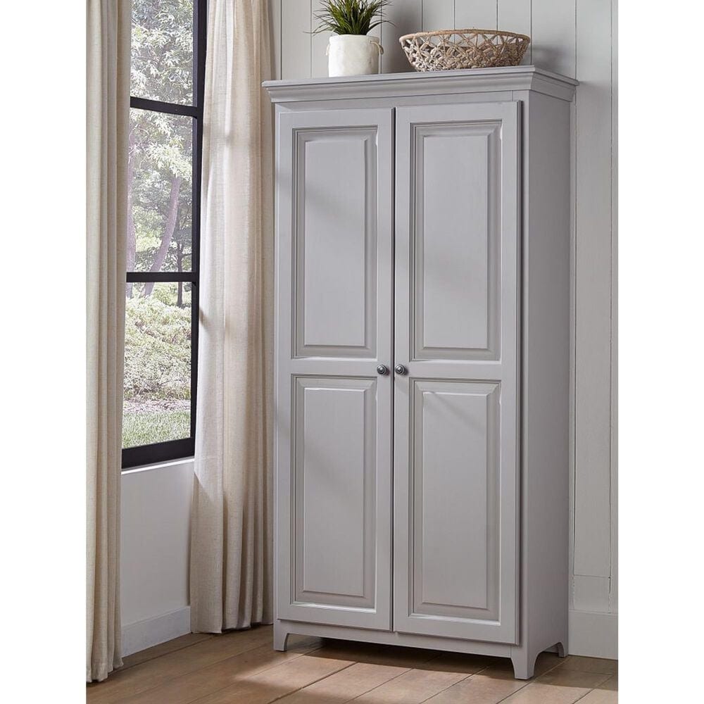 Archbold Furniture Company 2-Door Solid Pine Pantry in Storm Gray, , large