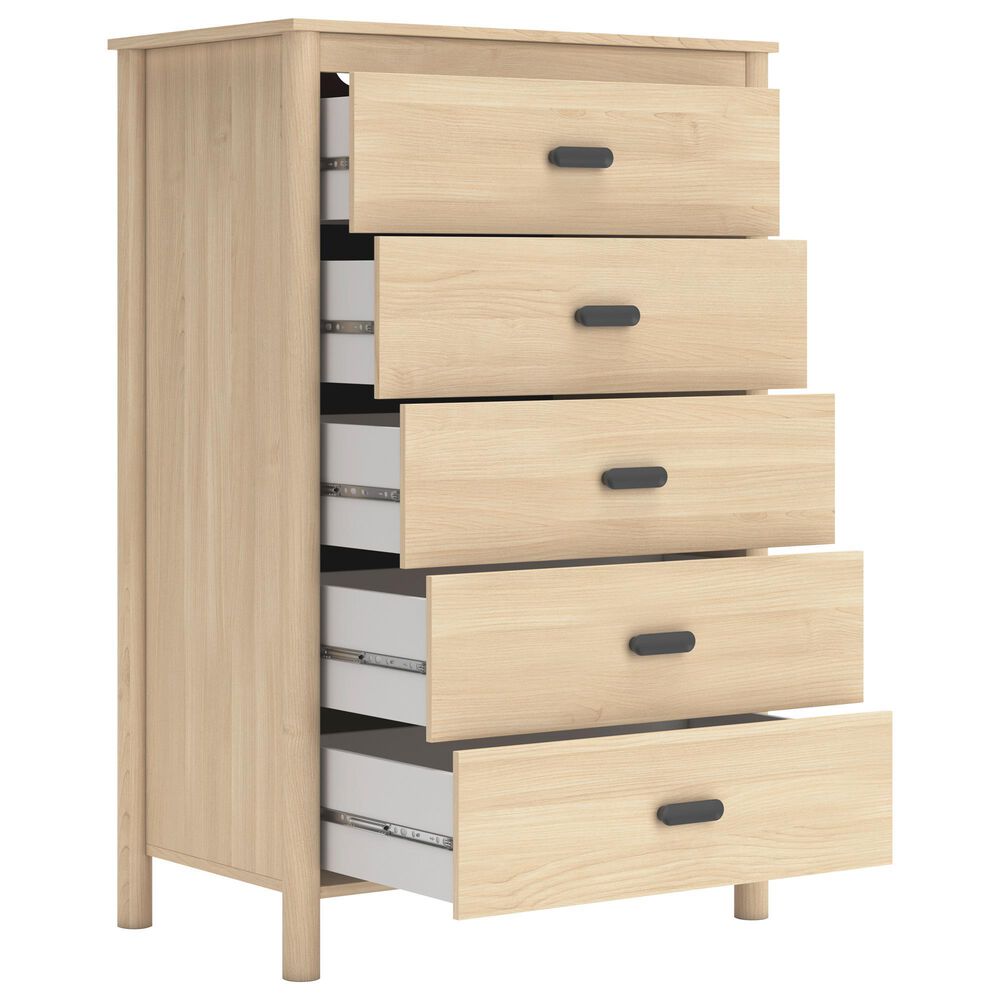 Ashley Cabinella 5-Drawer Chest in Tan, , large