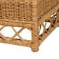 Baxton Studio Palm Rattan Pet Bed with Removable Cushion in Light Honey, , large