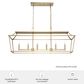 Hunter Laurel Ridge 6-Light Linear Chandelier in Alturas Gold, , large