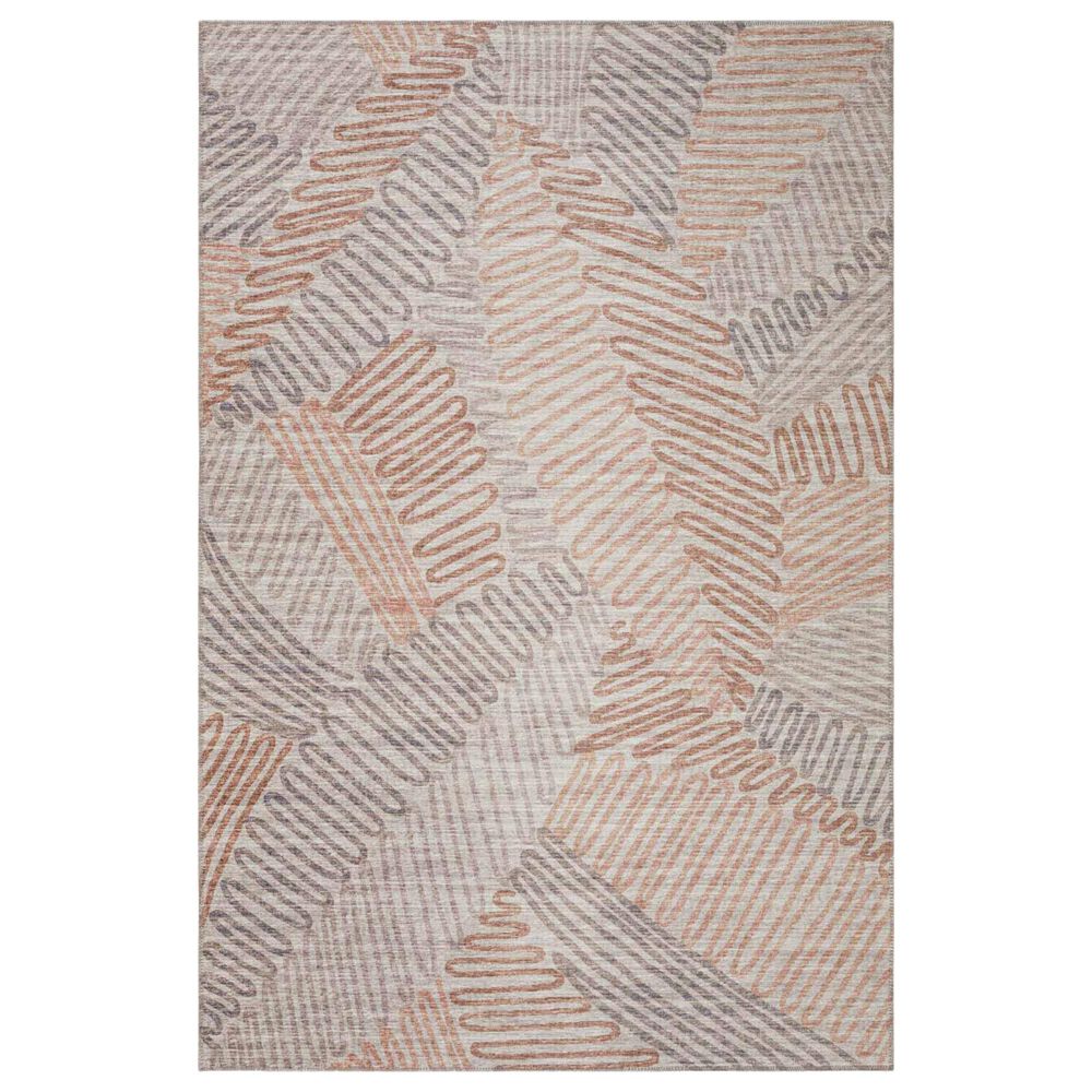 Dalyn Rug Company Sedona Floral 3" x 5" Walnut Indoor/Outdoor Area Performance Rug, , large